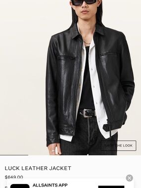 All Saints Leather Jacket (Luck)